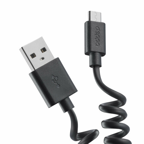 Кабель Deppa USB - microUSB (72122/72123), длина 1.5 м, 1 шт., черный