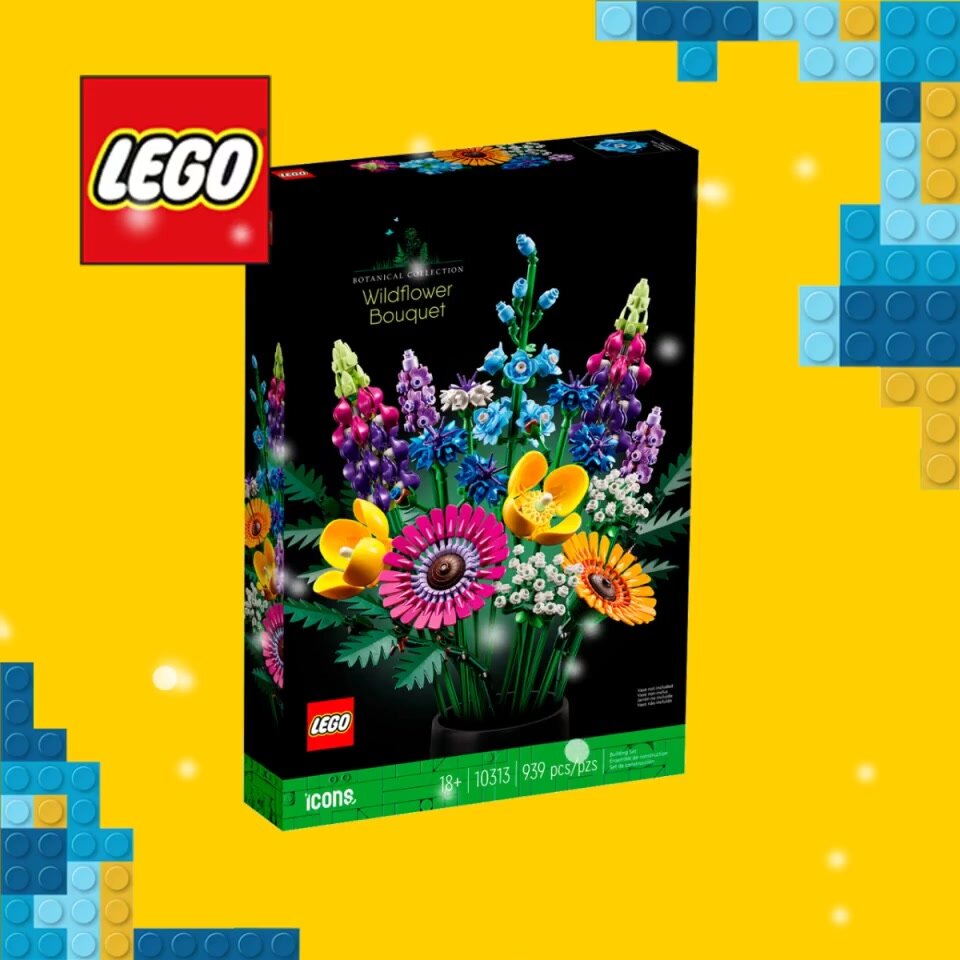 Конструктор LEGO Коллекционные наборы 10313 Букет диких цветов, 939 дет. — фото 1