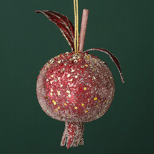 Изображение товара Винтажный елочный шар Гранат Лебрен 13 см, Winter Deco, 2007304