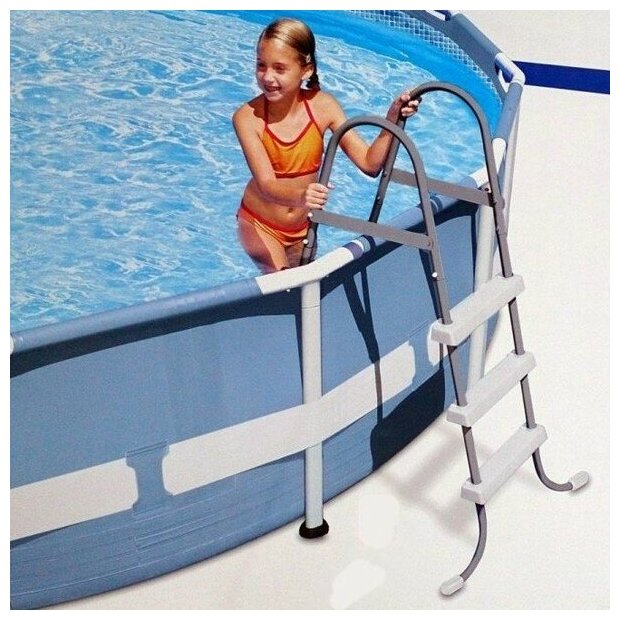 Лестница д/бассейна 107см — фото 1