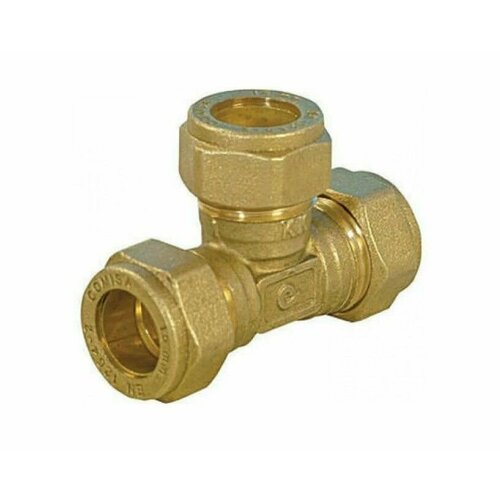 Тройник Comisa 10х10х10, обжимной для медной трубы