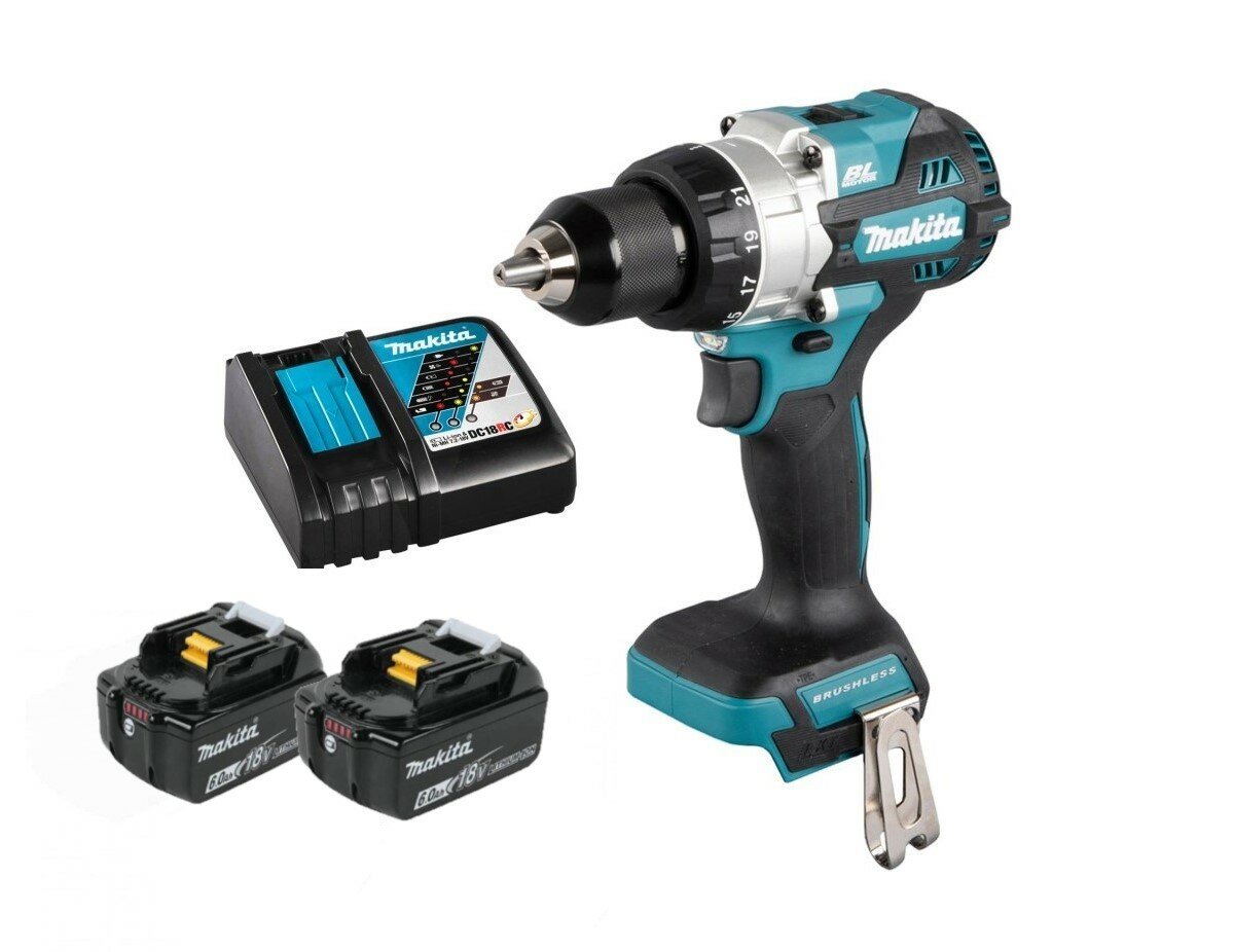 Аккумуляторная дрель-шуруповерт Makita DDF486RG2 (18V, 2х6.0Ah, Li-Ion)