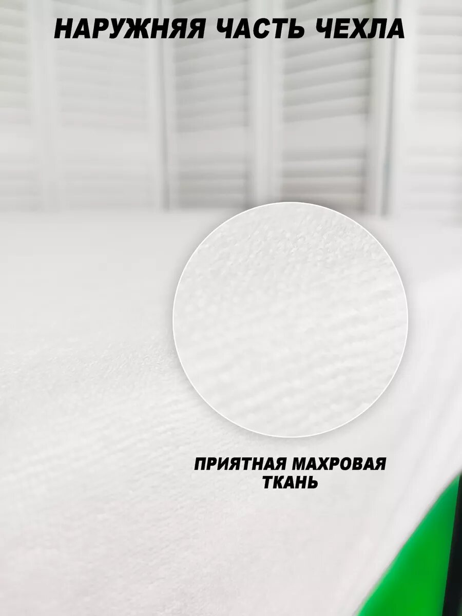 Чехол на кушетку махровый непромокаемый 60*180 — фото 1
