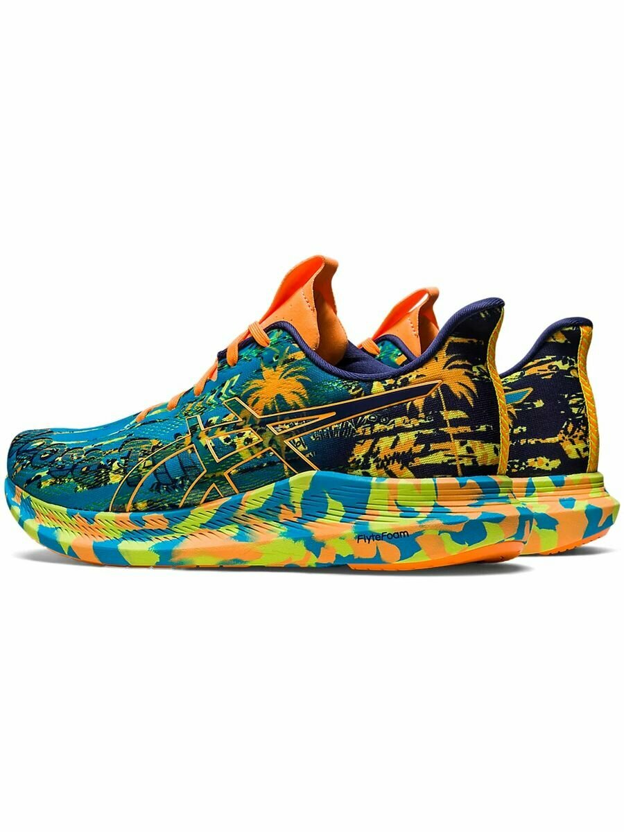 Кроссовки ASICS NOOSA TRI 14, полнота F, размер 10,5 US, оранжевый, синий, бирюзовый — фото 1