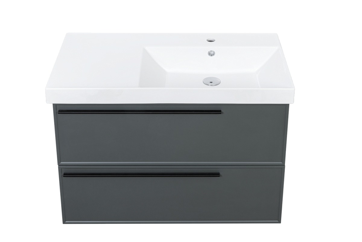 Тумба с раковиной LA FENICE Elba Grigio TWIN 90 серая