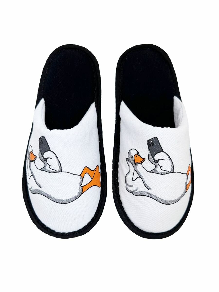 Тапочки ivshoes, размер 38-39, черный, оранжевый, белый