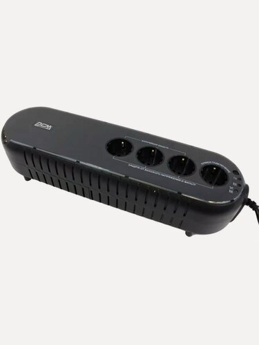 Изображение товара ИБП Powercom WOW-1000 U черный, 1000 ВА / 500 Вт, резервный, USB-порт
