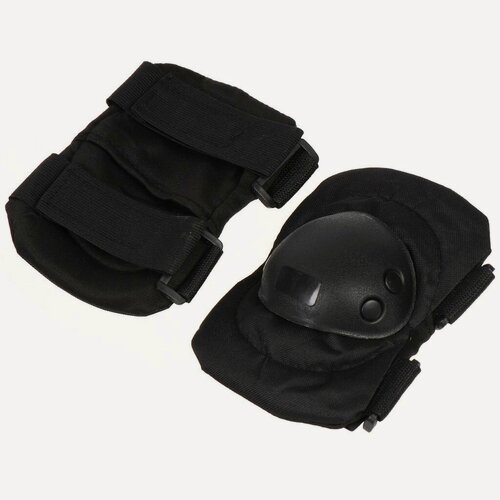 Изображение товара Налокотники защитные T2022-465, полиэстер, черные, 2 штуки, для работы и спорта