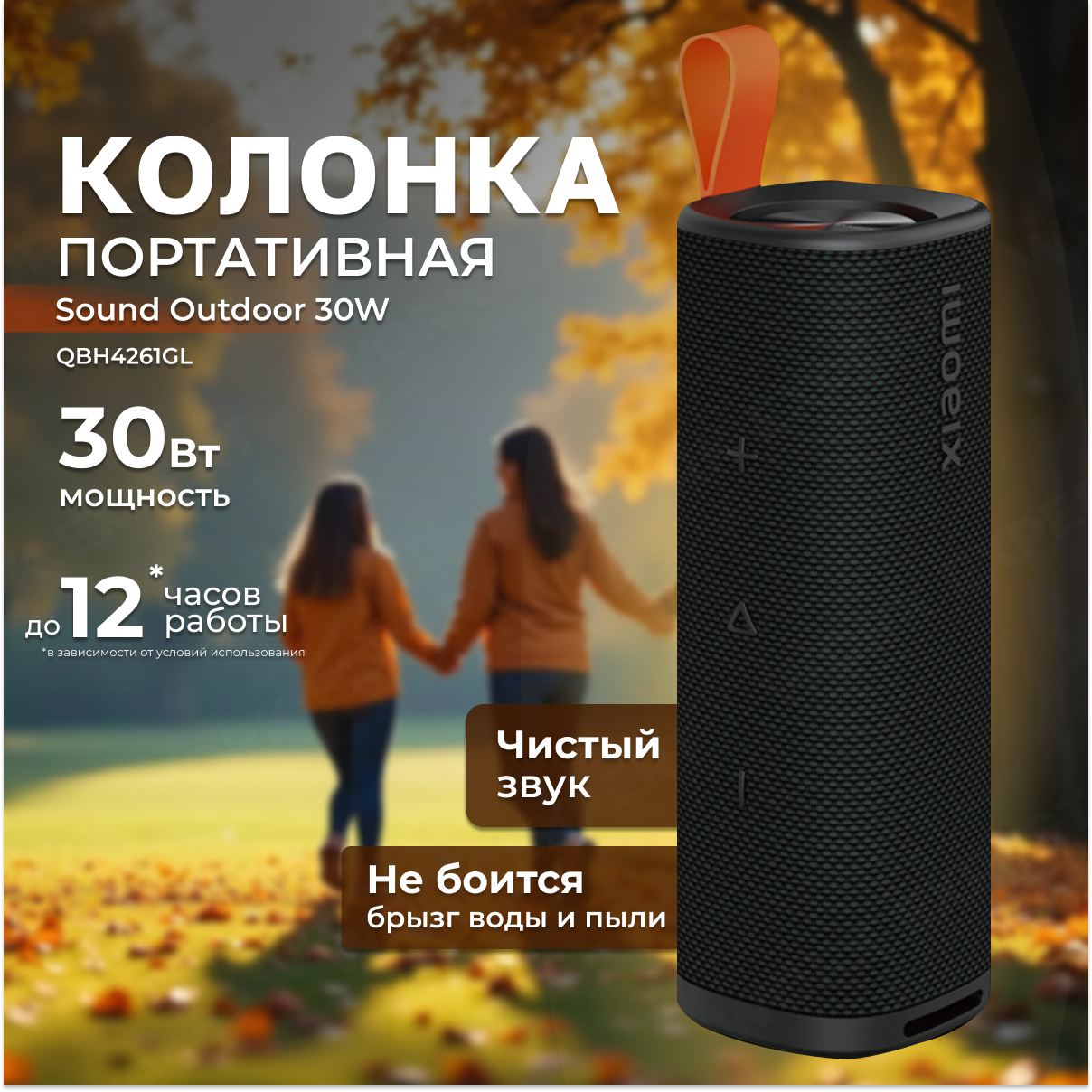 Портативная колонка Xiaomi Sound Outdoor 30W QBH4261GL