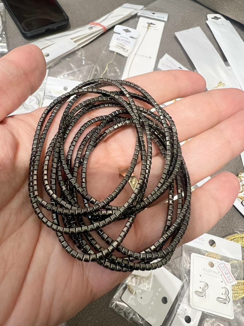 Браслет-цепочка, черная — фото 1