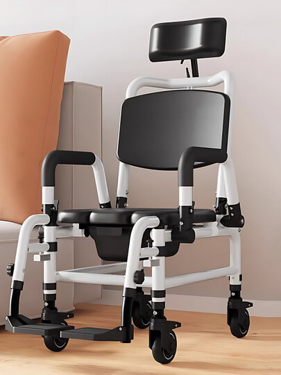 Кресло для купания, на колесиках, с откидывающейся спинкой TCH-09