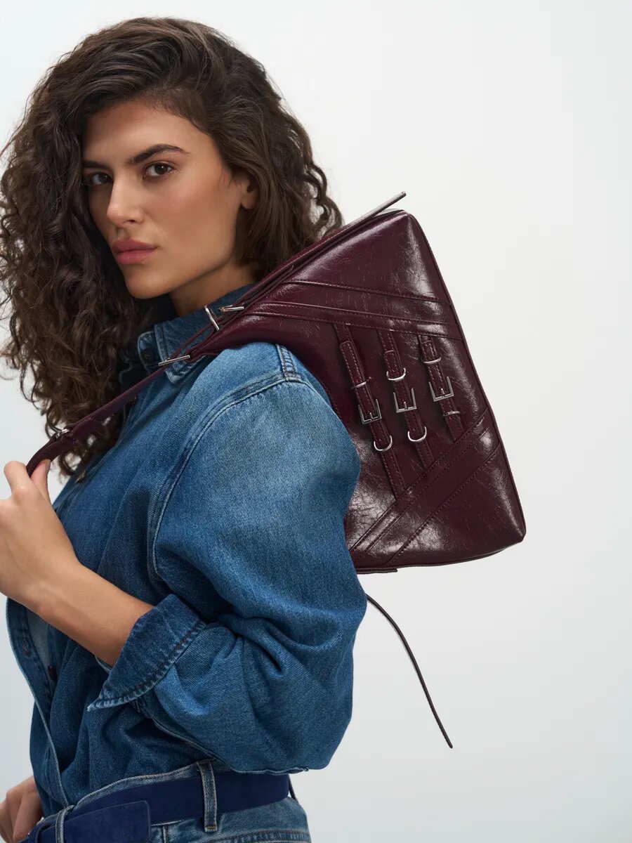 Сумка кросс-боди LeVertige ANGELINA, фактура лаковая — фото 1