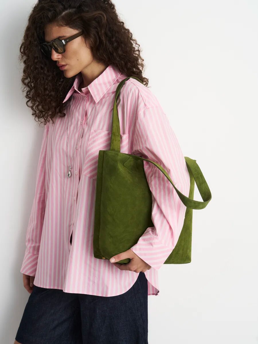 Сумка шоппер LeVertige IOS, зеленый — фото 1