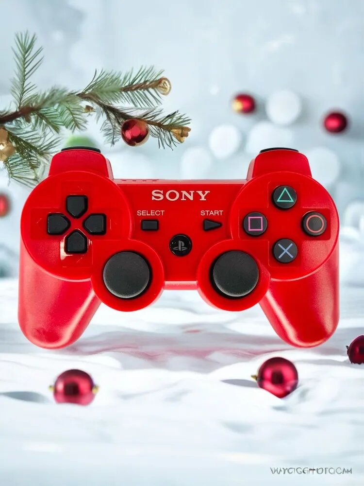 Беспроводной джойстик/геймпад для PS1/PS2/PS3/PC/Android/TV, черный — фото 1