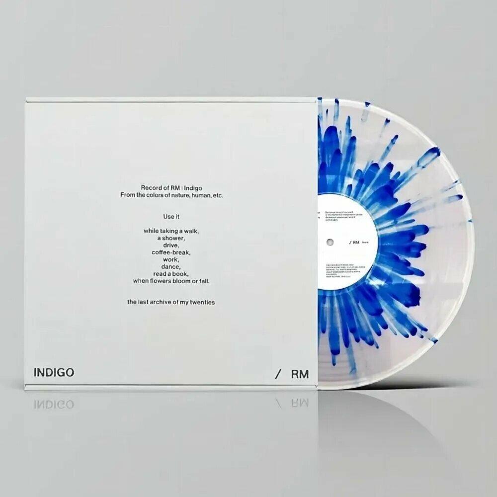 Виниловая Пластинка Kim Nam joon - RM - Indigo Vinyl, LP, Clear with Blue splatter