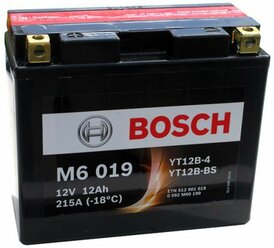 Мото аккумулятор Bosch M6 019 AGM (0 092 M60 190)