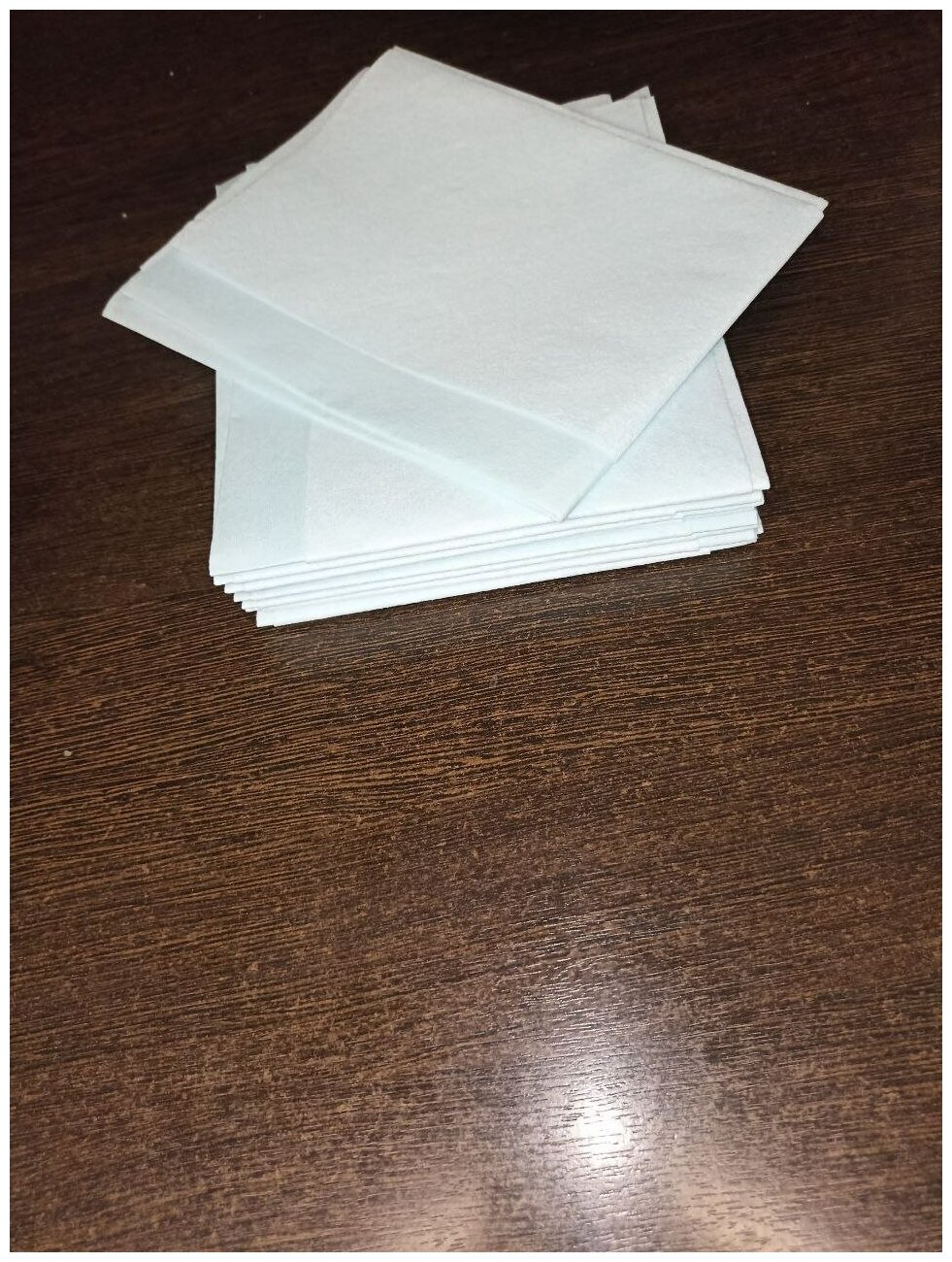 Салфетки безворсовые S-WIPE универсальные 34х49см цвет бирюза без тиснения, в упаковке 10 штук - фотография № 3