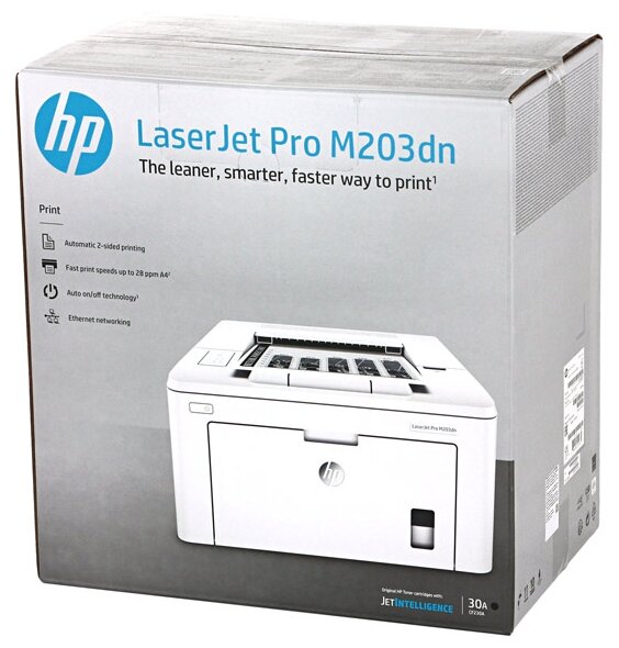 Принтер лазерный HP LaserJet Pro M203dn ч/б A4