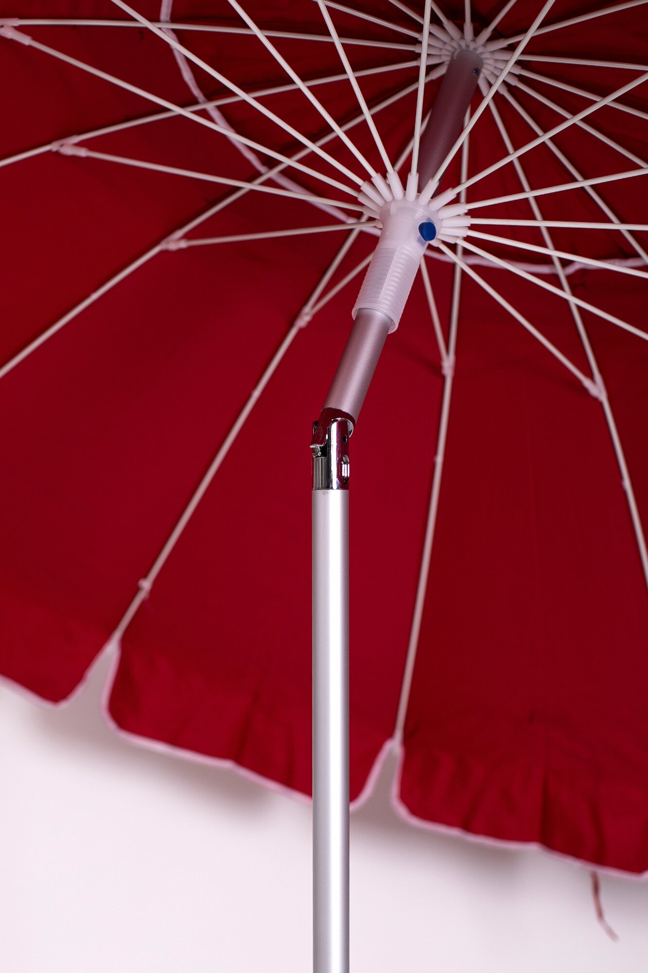 Зонт пляжный, солнцезащитный 2.5 м 16 спиц, . ткань-оксфорд, с клапаном, с наклоном. основание-алюминий. - фотография № 4