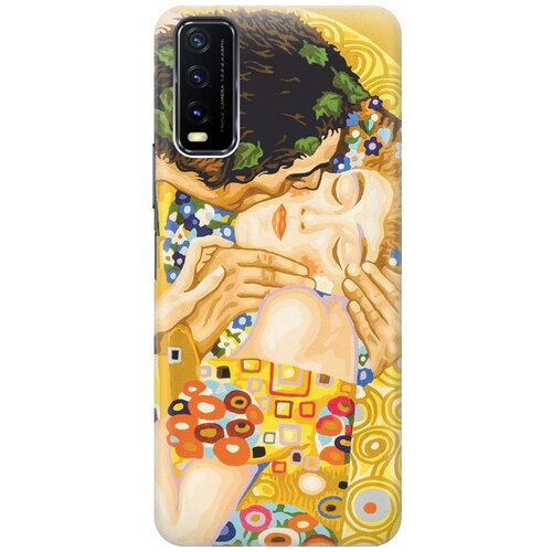 фото Cиликоновый чехол на vivo y20 / виво у20 с принтом "поцелуй" gosso