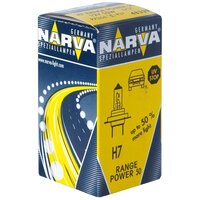 Лампа автомобильная галогенная Narva Range Power +50% 48339 H7 55W PX26d 1 шт.