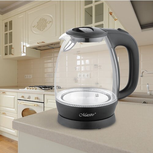 Чайник электрический Maestro MR-063BK стеклянный с подсветкой 17л 191600₽