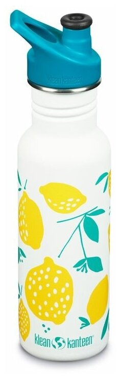 Бутылка Klean Kanteen Classic Narrow Sport, Lemons, 532 мл