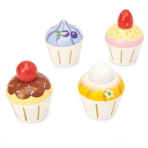 Игрушечная еда Набор капкейков, Le Toy Van игрушечная еда фруктовое мороженое в рожке le toy van