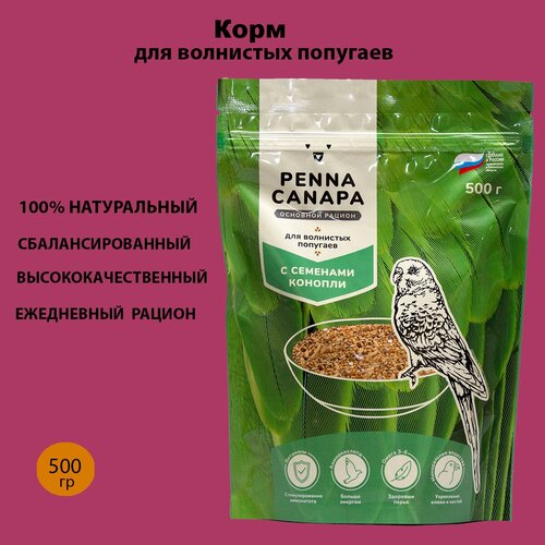 Корм для волнистых попугайчиков. milord бальзам питательный канапа 300 мл balsamo canapa balsamo canapa 0 33 кг 36459 2 шт