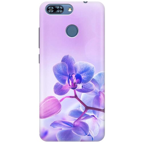 фото Cиликоновый чехол на zte blade v9 vita / зте блейд в9 вита с принтом "лиловые орхидеи" gosso