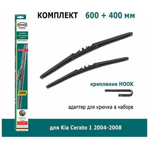 Комплект дворников Heyner Hybrid 600 мм + 400 мм Hook для Kia Cerato 1 2004-2008