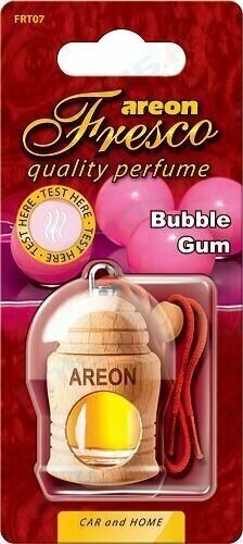 Освежитель воздуха "AREON" FRESCO Bubble Gum/Бабл-гам, подвесной, бутылочка (дерево) 704-051-307