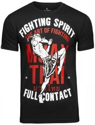 Футболка Athletic pro. Muay Thai Fighting Spirit Black XL