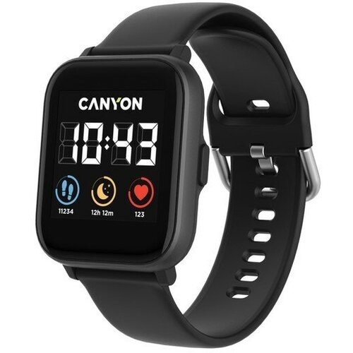 Смарт-часы Canyon SW-74 13 LCD сенсор уведомления спорт до 20 дней IP67 черные 620500₽