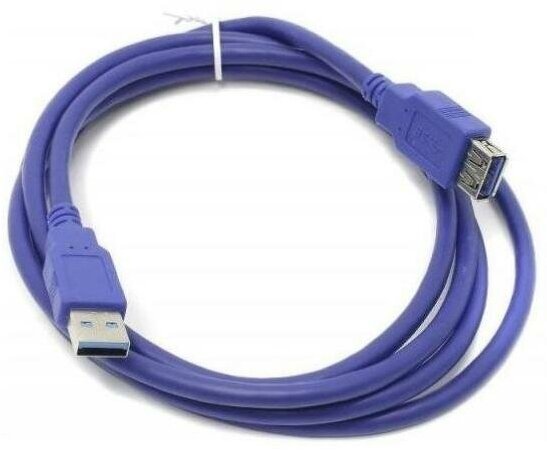 Удлинитель Aopen USB - USB (ACU302), 1.8 м, синий - фото №3