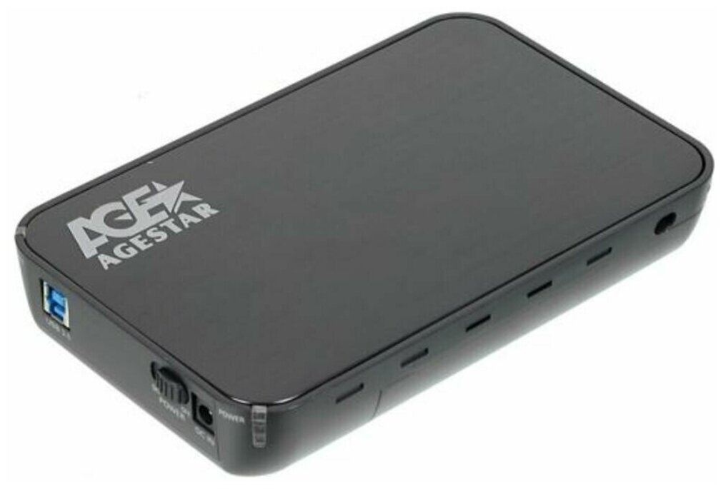 Корпус 3.5" AgeStar 3UB3A8-6G, SATA-USB3.0 Black