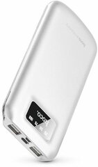 Внешний аккумулятор на 2 USB + Lightning + micro USB, Hoco B26 Beitan Power Bank 10000 mah, белый