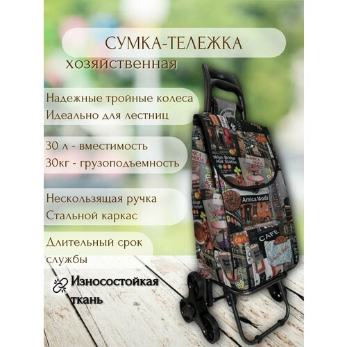 Сумка-тележка , черный