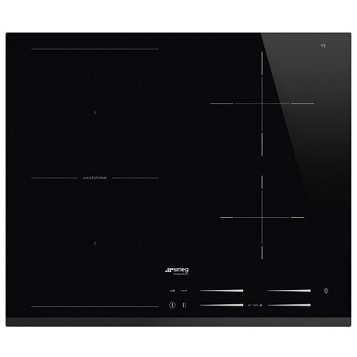 Индукционная варочная панель Smeg SI1M7643B, цвет панели черный, цвет рамки черный электрическая варочная панель smeg p864po