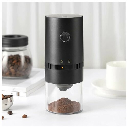 Кофемолка Electric Coffee Grinder 120 мл electric coffee grinder coffee powder grain mill household and commercial quantitative grinder 31 gear thickness adjustment