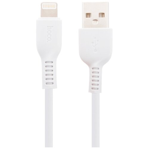 Кабель HOCO X20 Flash lightning charging cable L=3M Белый кабель для iphone hoco u40a magnetic adsorption lightning charging cable 1м серый со съемным разъемом