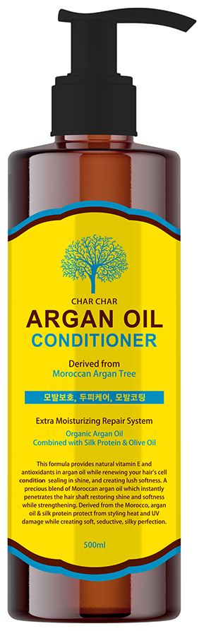 Char Char Кондиционер для волос Argan Oil Conditioner, 500 мл