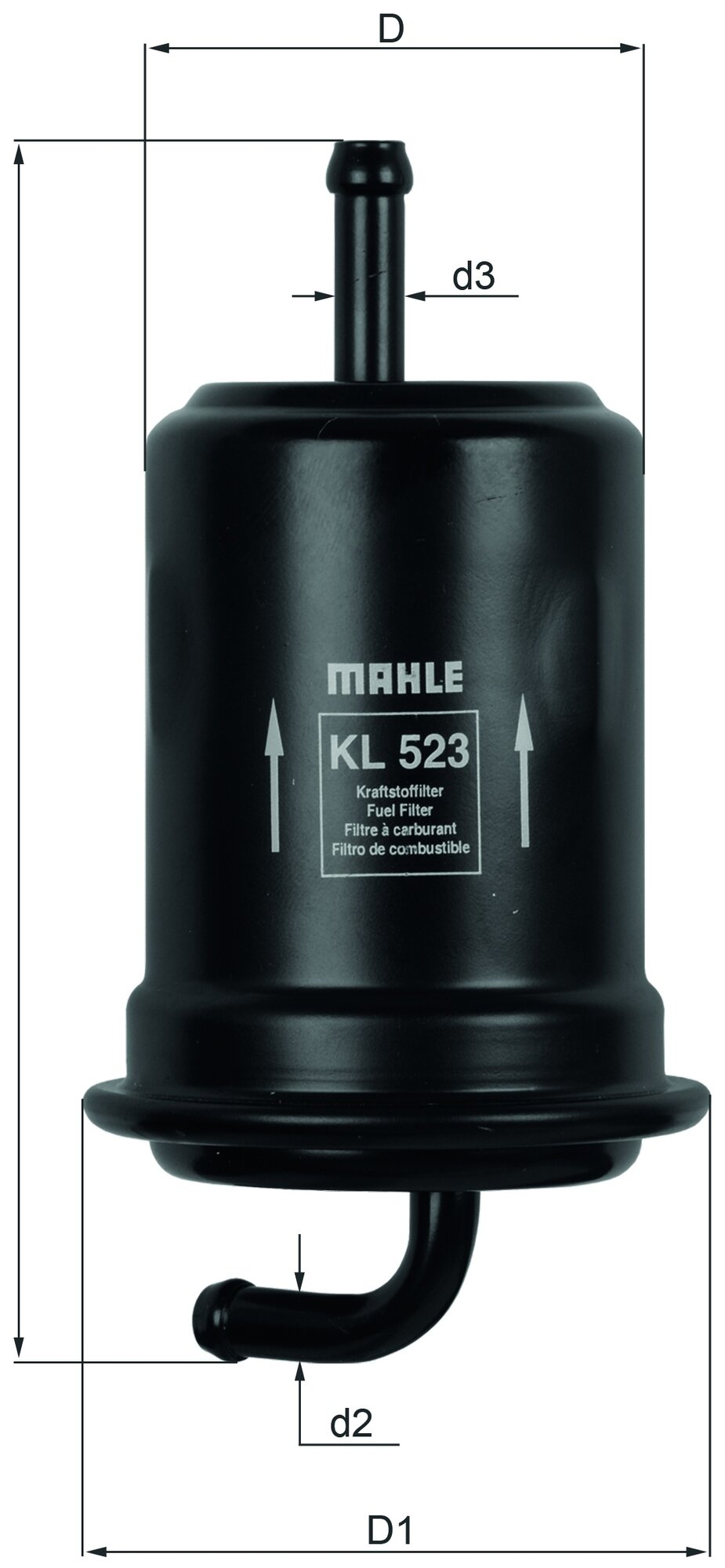 Фильтр топливный MAHLE KL 523