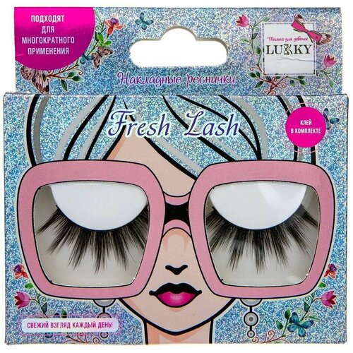 Реснички накладные FOX EYES, клей в комплекте LUKKY Fresh Lash Т21765