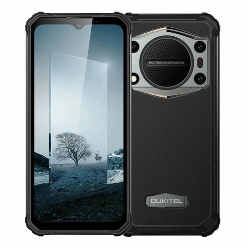 Смартфон OUKITEL WP22 8/256 ГБ Global для РФ, Dual nano SIM, черный smartphone ulefone armor x5 ip68 ip69k rugged shockproof android 10 0 5000mah octa core 5 5 dual sim otg nfc 3gb 32gb 4g lte