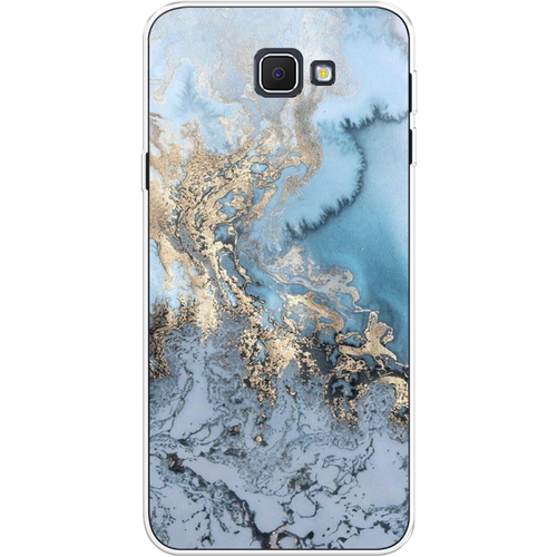 Силиконовый чехол на Samsung Galaxy J5 Prime 2016 / Самсунг Галакси Джей 5 Прайм 2016 Морозная лавина синяя