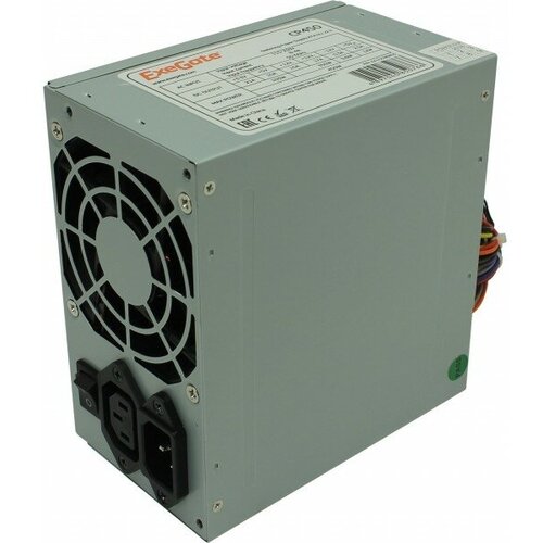 Блок питания 450W ExeGate CP450 ATX PC 8cm fan 24p4p 3SATA 2IDE FDD кабель 220V в комплекте 181000₽