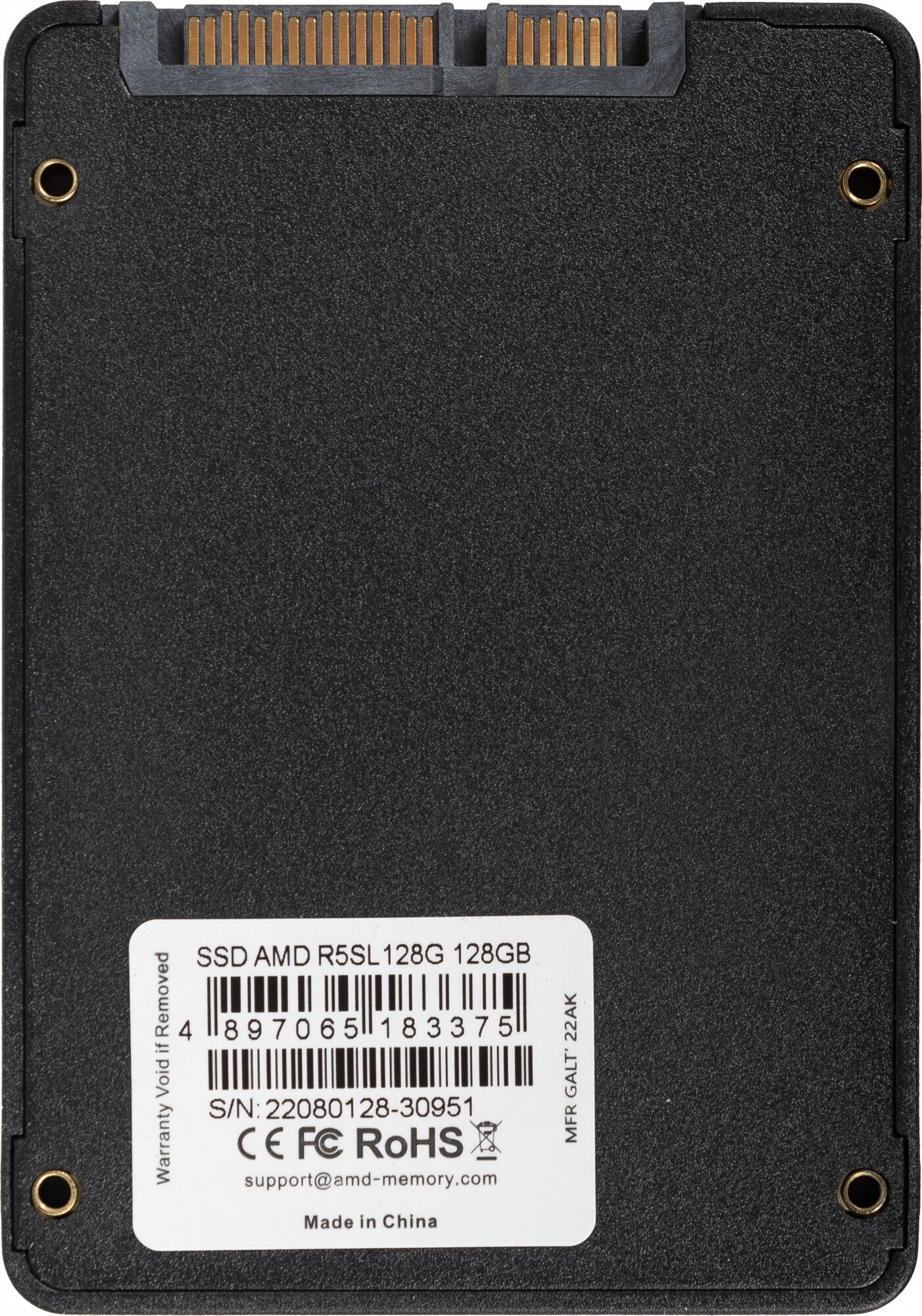 Накопитель SSD 128GB AMD Radeon R5 Client 2.5" SATA III [R/W - 530/445 MB/s] TLC 3D NAND - фото №8