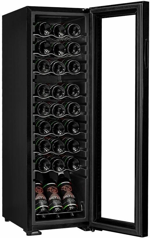 Винный шкаф Meyvel MV27-CBD1 (компрессорный холодильник для вина на 27 бутылок) - фотография № 2