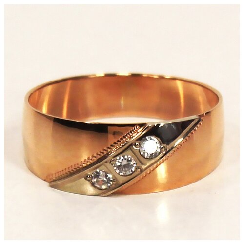 фото The jeweller кольцо из золота с фианитами 4013к3, размер 16.5